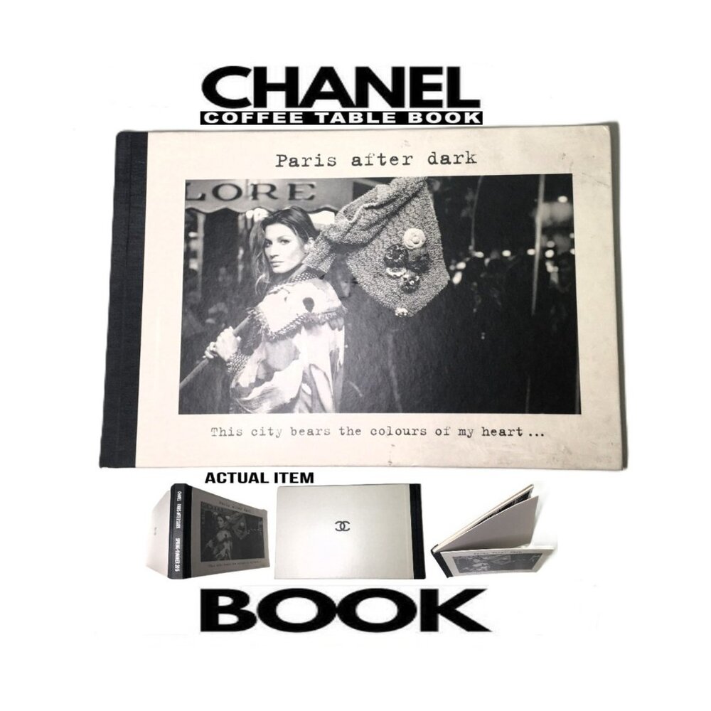 🛑 CHANEL Designer ➕ BOOK Fashion PARIS AFTER DARK Coffee Table Decor💸BUY NOW‼️